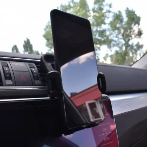 Suport telefon auto extensibil 55-105mm cu prindere in grila de ventilatie, MEGA DRIVE