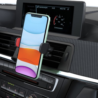 Suport telefon auto extensibil 58-95 mm cu prindere in grila de ventilatie