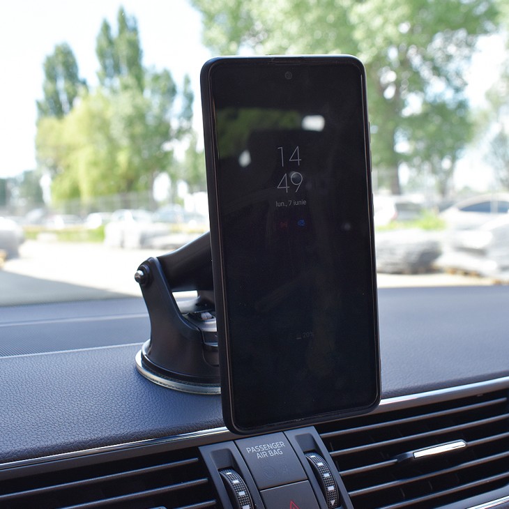 Suport telefon auto magnetic cu fixare pe bord/parbriz cu ventuza - 02815 - MEGA DRIVE