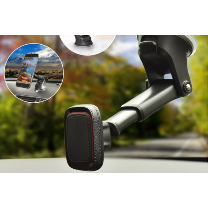 Suport telefon auto magnetic cu fixare pe bord/parbriz cu ventuza - 02815 - MEGA DRIVE