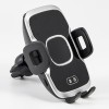 Suport telefon auto smart cu incarcare wireless fast charge si fixare in grila de ventilatie