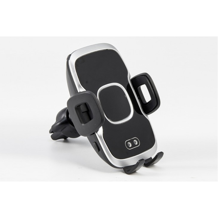 Suport telefon auto smart cu incarcare wireless fast charge si fixare in grila de ventilatie - 02813 - MEGA DRIVE