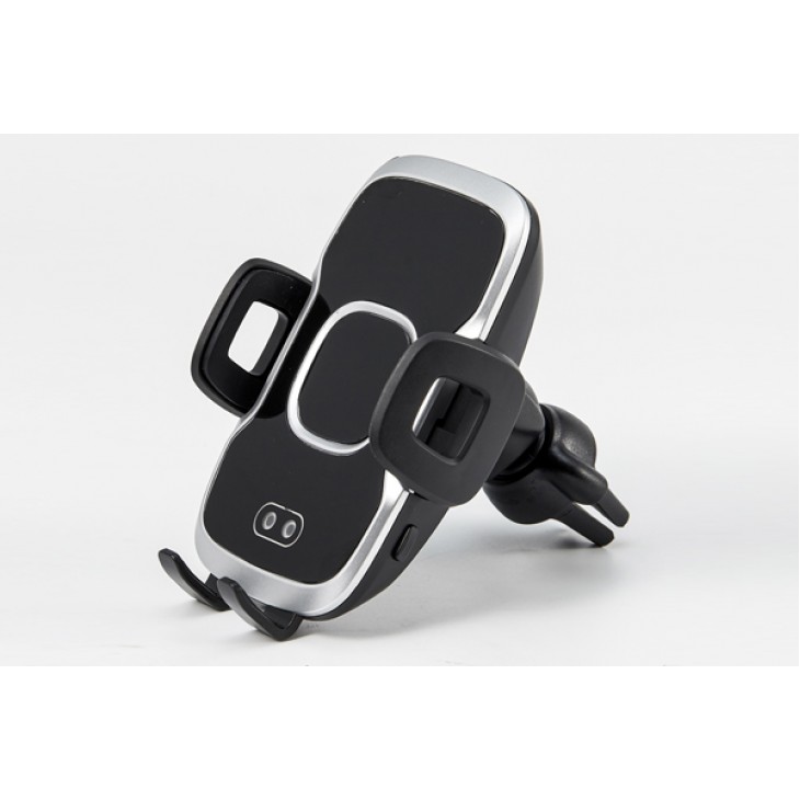 Suport telefon auto smart cu incarcare wireless fast charge si fixare in grila de ventilatie - 02813 - MEGA DRIVE