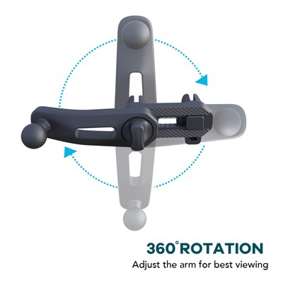 Suport telefon magnetic auto cu fixare in grila de ventilatie si brat reglabil