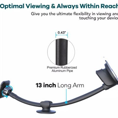 Suport telefon magnetic auto cu fixare pe parbriz cu ventuza