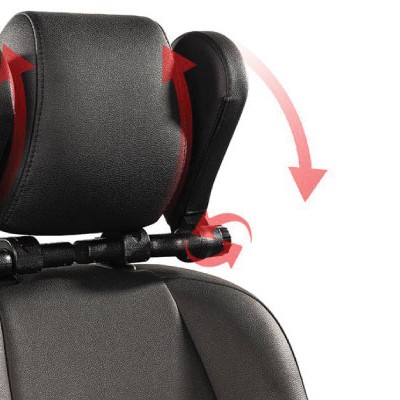 Suport tetiera auto reglabil-piele ecologica neagra