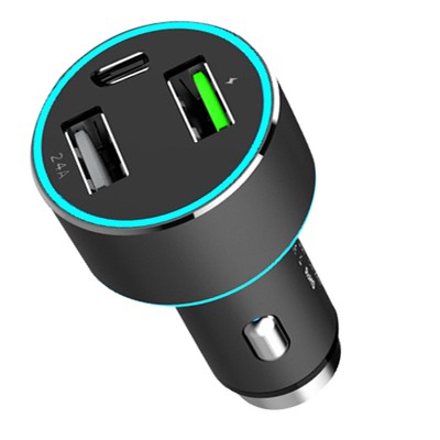 Incarcator auto 1xusb qc3.0 + 1xusb 2.4a + 1xusb type-c 42w