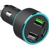Incarcator auto 1xusb qc3.0 + 1xusb 2.4a + 1xusb type-c 42w