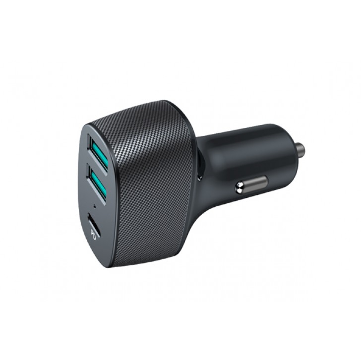 Incarcator auto cu 2xusb qc3.0 si 1xusb type-c 42w - 02780 - MEGA DRIVE