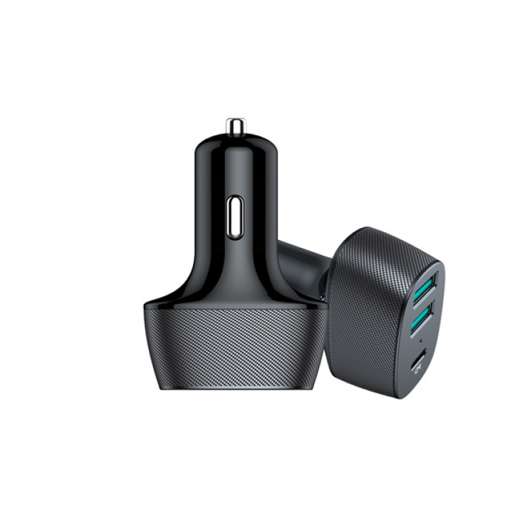 Incarcator auto cu 2xusb qc3.0 si 1xusb type-c 42w - 02780 - MEGA DRIVE