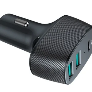 Incarcator auto cu 2xusb qc3.0 si 1xusb type-c 42w, MEGA DRIVE