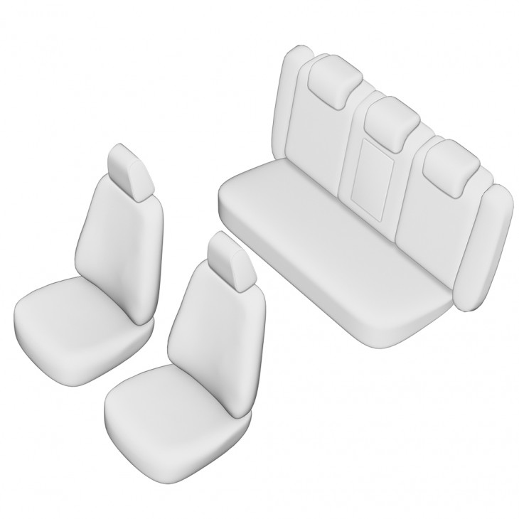 Set huse scaun umbrella pentru audi a5 2017- (bancheta fractionata) cu tetiere spate in forma de l - 02493 - UMBRELLA