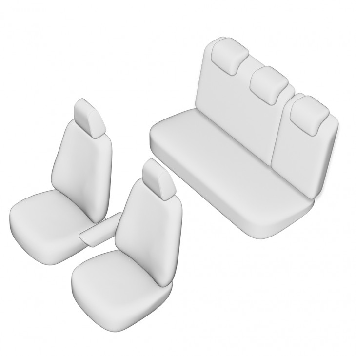 Set huse scaun umbrella pentru audi q3 2012- (bancheta fractionata) cu tetiere spate in forma de l - 02494 - UMBRELLA