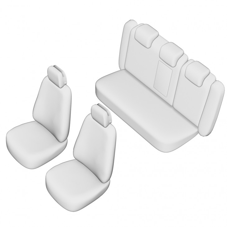 Set huse scaun umbrella pentru audi a-6 (c7) 2012- (bancheta fractionata) cu tetiere spate in forma de l - 02289 - UMBRELLA