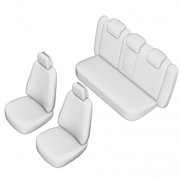Set huse scaun umbrella pentru opel insignia 2009-2016 (bancheta fractionata) cu tetiere spate in forma de l - 02510 - UMBRELLA