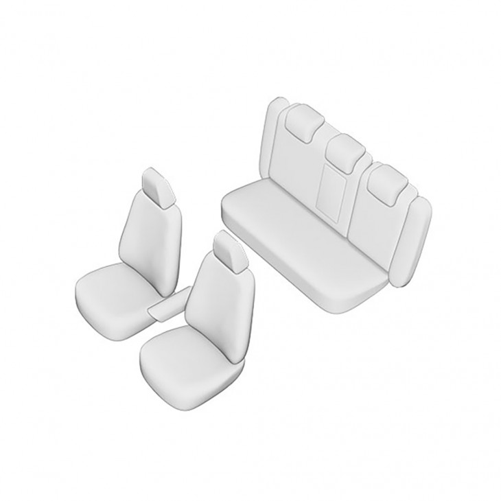 Set huse scaun umbrella pentru vw cc 2009- (bancheta fractionata) cu tetiere spate in forma de l - 05203 - UMBRELLA