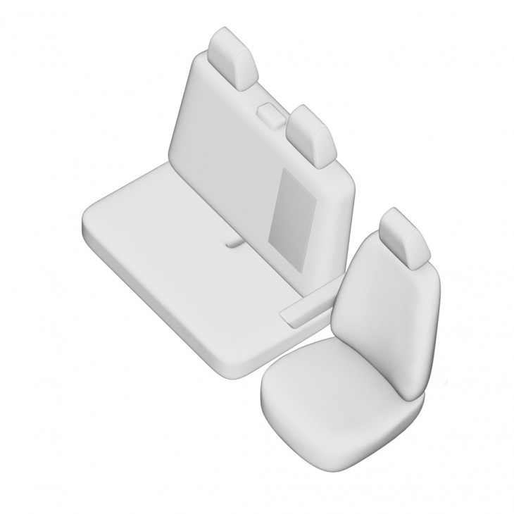 Set huse scaun umbrella pentru mercedes sprinter (2+1) 2007-2018 - 45927 - UMBRELLA
