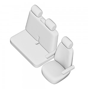 Set huse scaun umbrella pentru vw t5 (2+1) transporter van 2003-2014