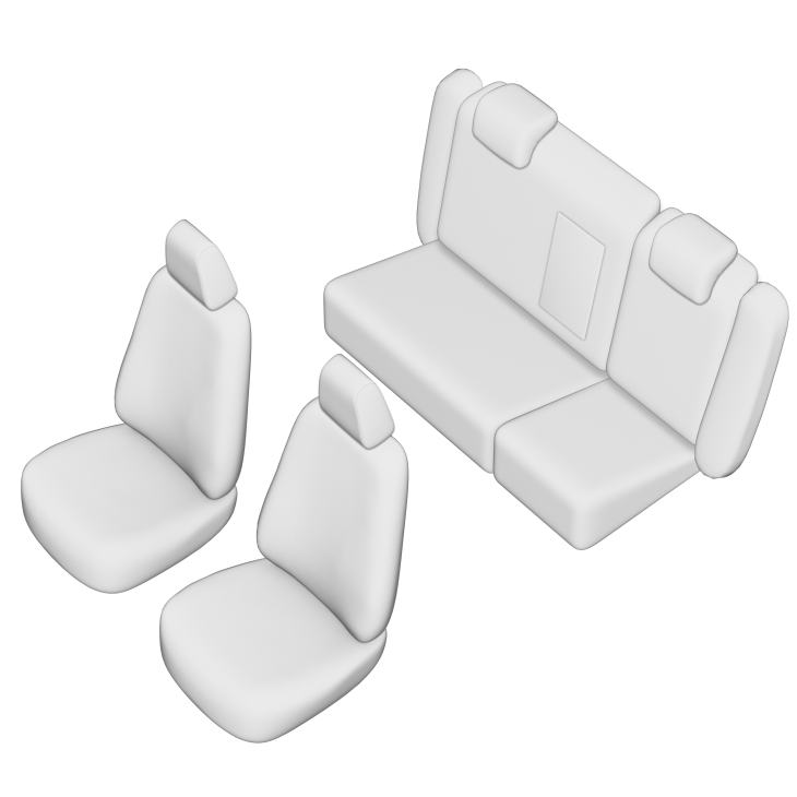 Set huse scaun umbrella pentru skoda octavia ii 2004-2009 (bancheta fractionata) tip 2 cu tetiere spate in forma de l - 45971 - UMBRELLA