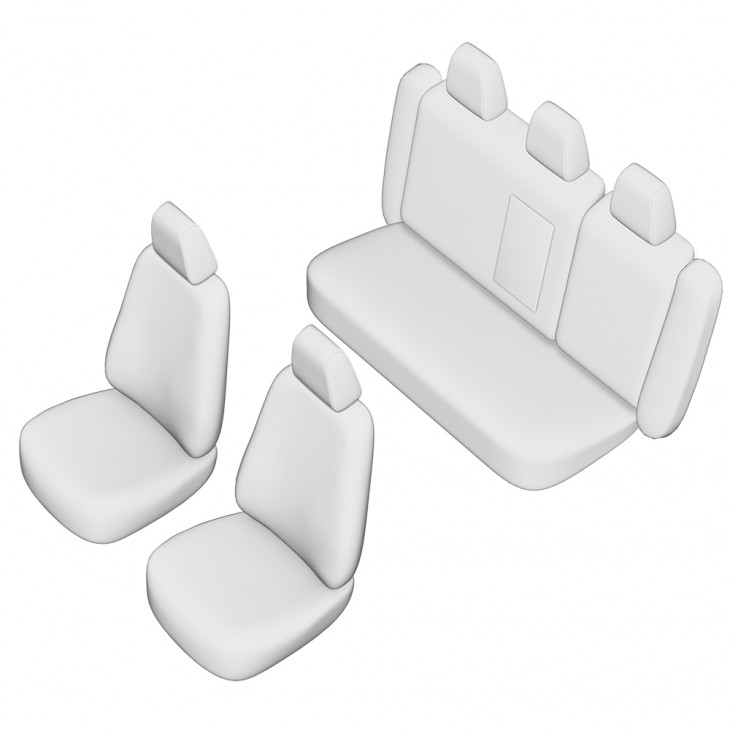 Set huse scaun umbrella pentru audi a-4 (b5) 1994-2001 (bancheta fractionata) cu tetiere spate in forma de l - 45894 - UMBRELLA