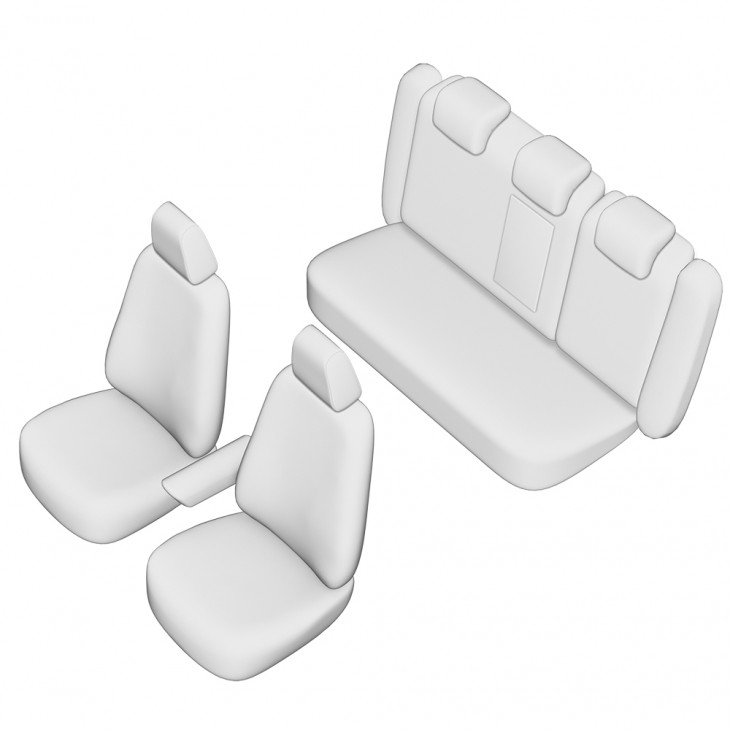 Set huse scaun umbrella pentru vw passat b5 sedan 1996-2004 (bancheta fractionata) cu tetierele spate in forma de l - 45982 - UMBRELLA