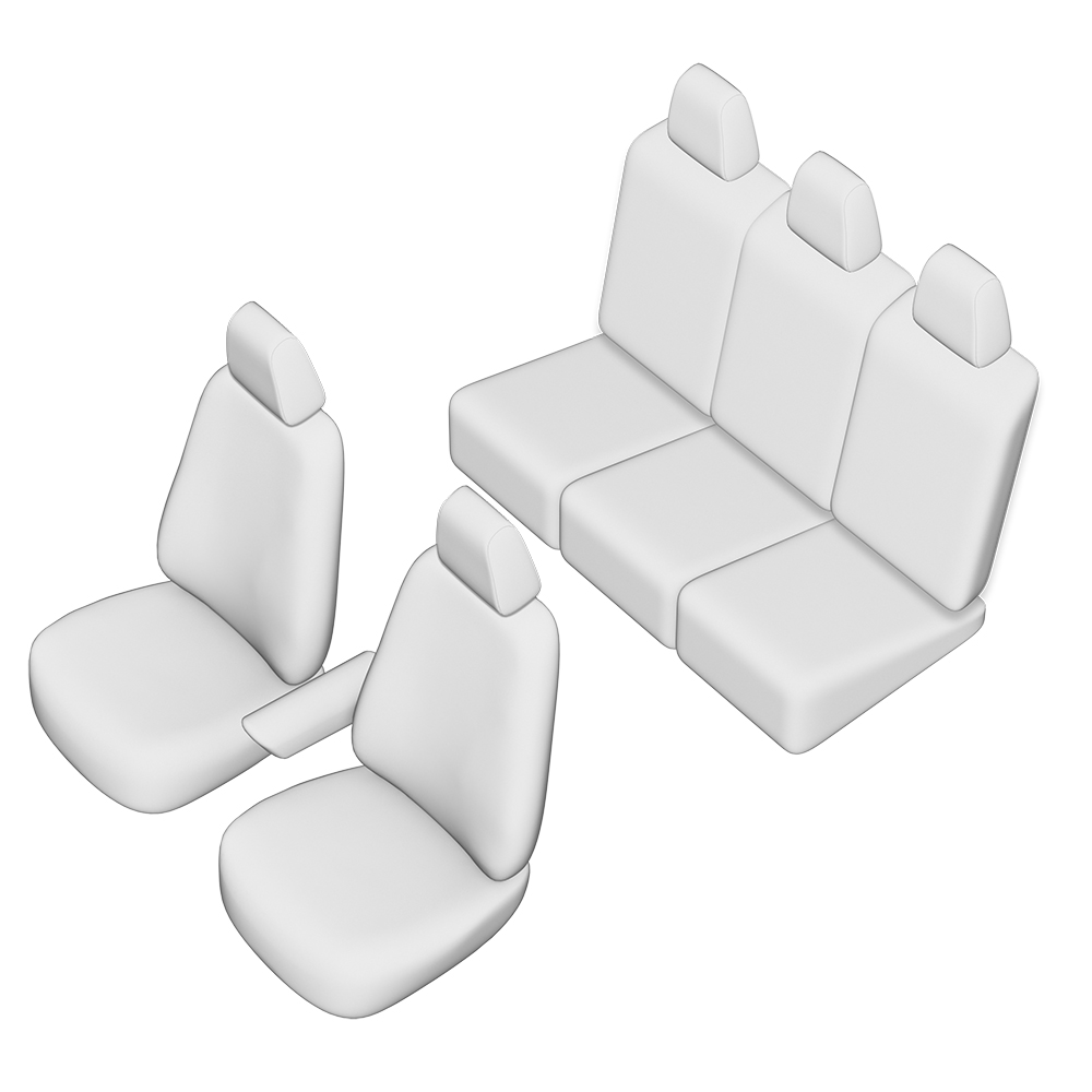 Set huse scaun umbrella pentru vw sharan 5 locuri 2000-2005 (scaune individuale spate) - 45989 - UMBRELLA