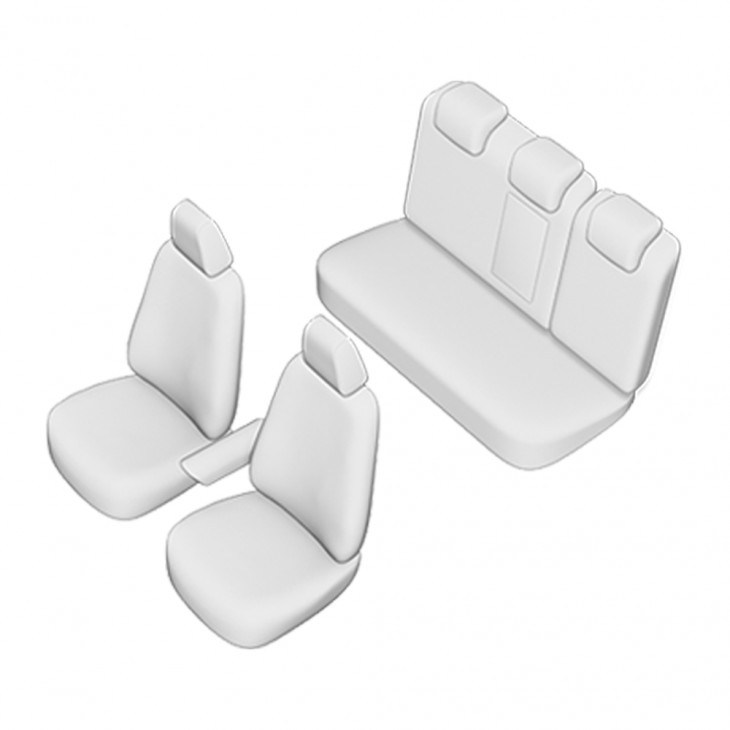 Set huse scaun umbrella pentru vw golf 7 comfort line 2013 (bancheta fractionata) cu tetiere spate in forma de l - 44205 - UMBRELLA
