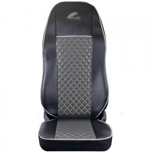 Set huse scaun truck umbrella pentru volvo euro 5 piele ecologica gri