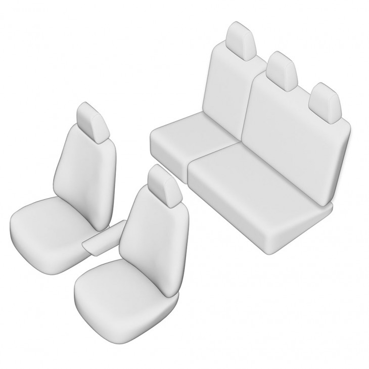 Set huse scaun umbrella pentru vw caddy 2015-2020 (bancheta fractionata. fara masuta cafea) - 26162 - UMBRELLA