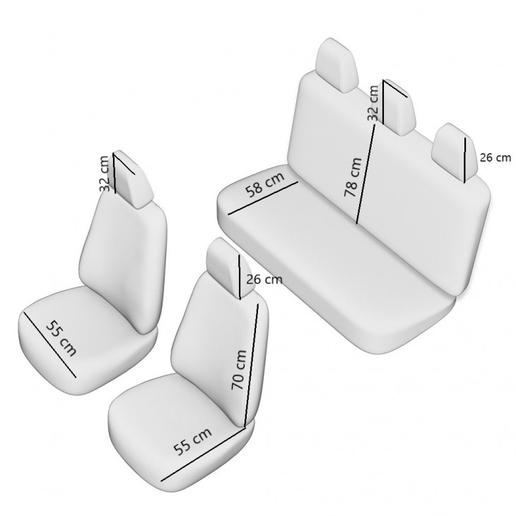 Set huse scaun lux gri umb2 - 44516 - UMBRELLA
