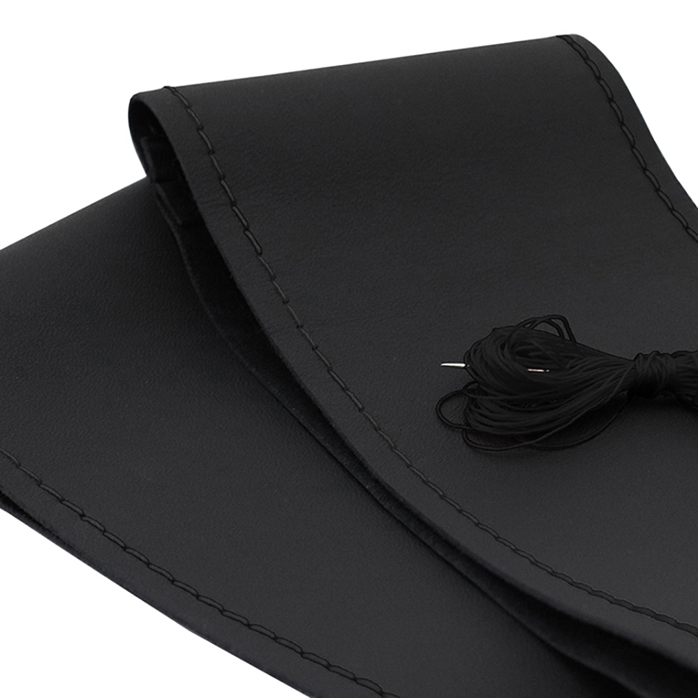 Husa volan cu snur piele naturala negru 39-40 cm - 45615 - UMBRELLA