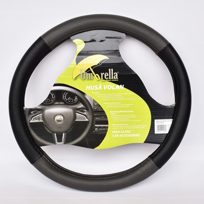 Husa volan gri si negru 37-39 cm