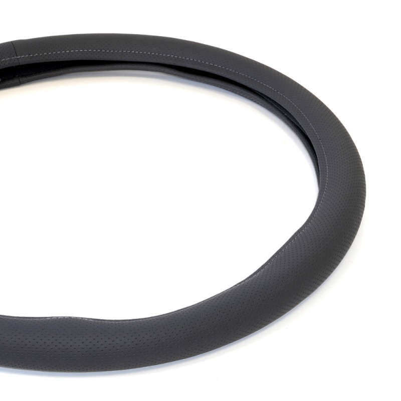 Husa volan piele ecologica perforata gri 44-48 cm umbrella - 19716_44 - UMBRELLA