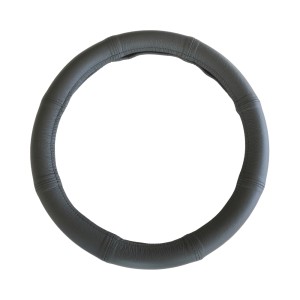 Husa volan piele naturala negru 35-37 cm