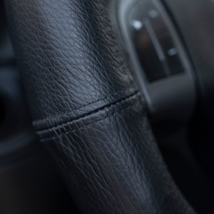 Husa volan piele naturala negru 49-51 cm