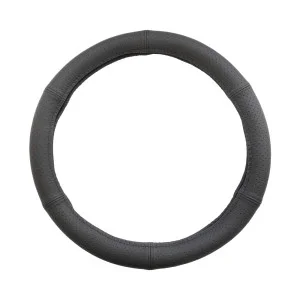 Husa volan piele naturala perforata negru 37-39 cm, UMBRELLA