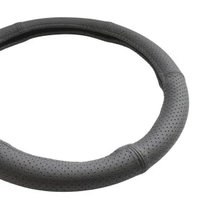 Husa volan piele naturala perforata negru 44-46 cm, UMBRELLA