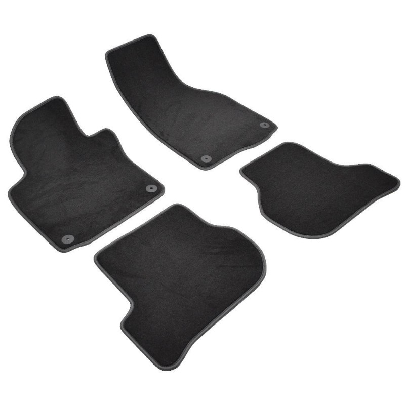 Set covorase auto mocheta umbrella pentru vw golf vi(2008-)- sisteme fixare rotunde
