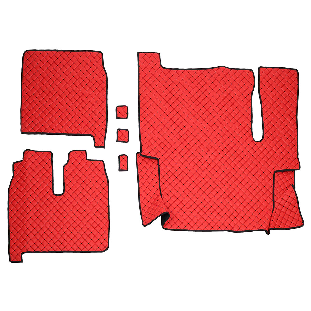 Set covorase piele ecologica truck umbrella pentru man tgx euro 6 2018-2020. rosu