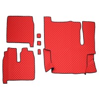 Set covorase piele ecologica truck umbrella pentru man tgx euro 6 2018-2020. rosu