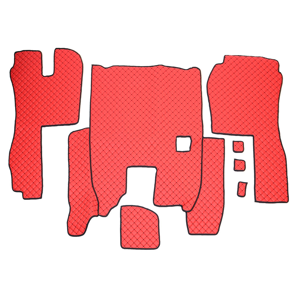 Set covorase piele ecologica truck umbrella pentru scania seria r 380-420 2005-2016. manuala. rosu