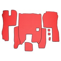 Set covorase piele ecologica truck umbrella pentru scania seria r 380-420 2005-2016. manuala. rosu