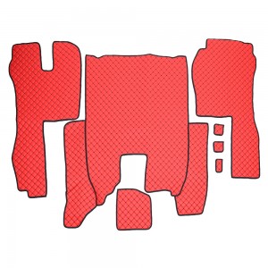 Set covorase piele ecologica truck umbrella pentru scania seria r 380-420 2006-2020 automat. rosu