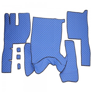Set covorase piele ecologica truck umbrella pentru volvo fh12 2005-2011 manual. albastru tip 1