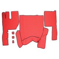 Set covorase piele ecologica truck umbrella pentru volvo fh12 euro 5 automat. rosu