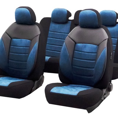 Set huse scaun diamond albastru