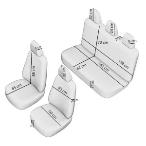Set huse scaun elegance bej, UMBRELLA