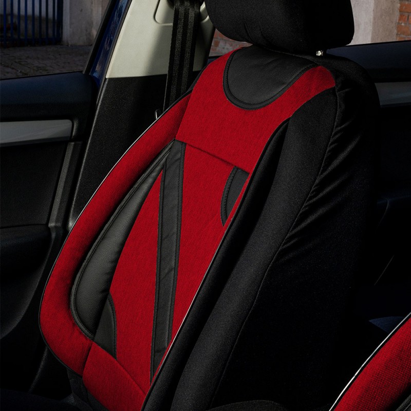 Set huse scaun nero rosu - 108819 - UMBRELLA