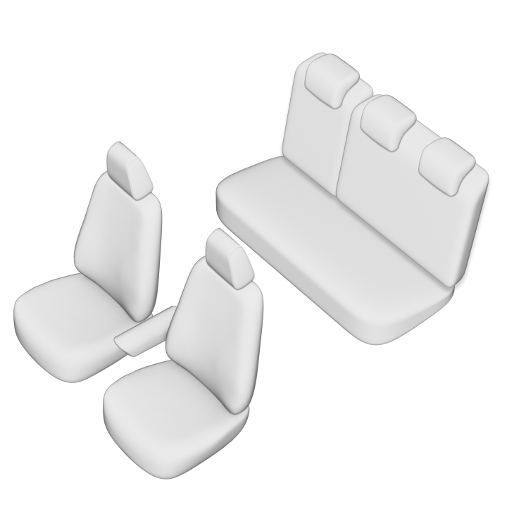 Set huse scaun umbrella pentru dacia duster 2018- (cu cotiera sofer. bancheta fractionata) cu tetiere spate in forma de l - 34015_ÖNKV - UMBRELLA