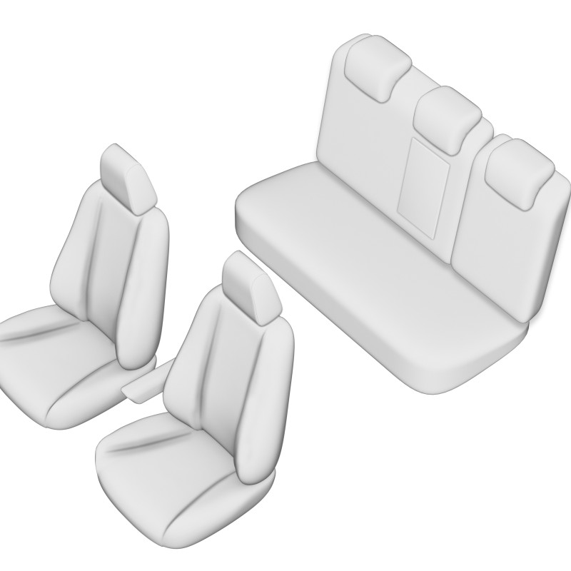 Set huse scaun umbrella pentru seat ateca 2016- (bancheta fractionata) - 10979 - JBM